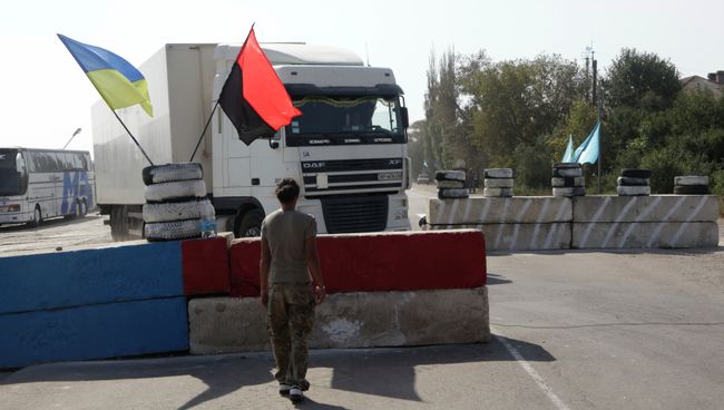 Ситуация на границе Украины и Крыма. Архивное фото Ситуация на границе Украины и Крыма. Архивное фото