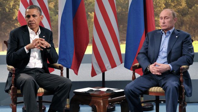 В.Путин встретился с Б.Обамой в рамках саммита G8. Архивное фото В.Путин встретился с Б.Обамой в рамках саммита G8. Архивное фото