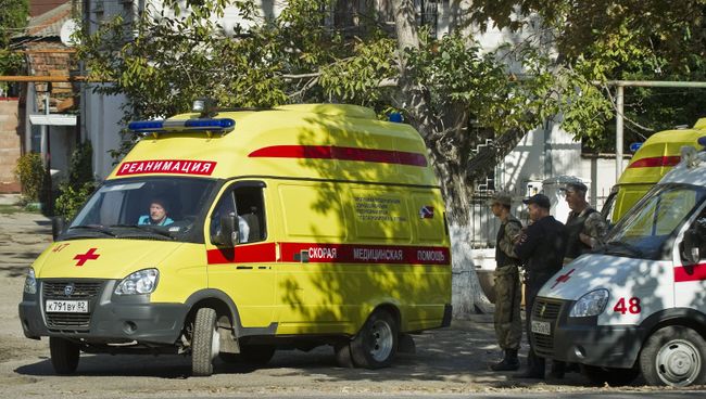 Нападение на станцию скорой помощи в Симферополе. Архивное фото Нападение на станцию скорой помощи в Симферополе. Архивное фото