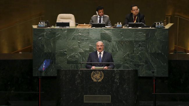 Выступление президента Белоруссии Александра Лукашенко в ООН Выступление президента Белоруссии Александра Лукашенко в ООН
