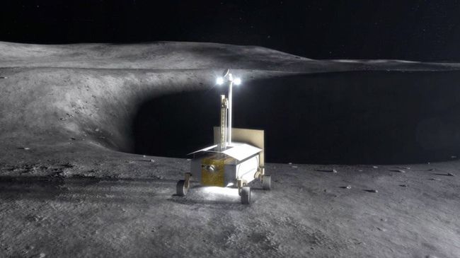 Концепт лунохода для исследования лунной поверхности Концепт лунохода для исследования лунной поверхности