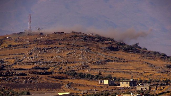 Граница провинций Дераа и Кунейтра на юге Сирии. Архивное фото Граница провинций Дераа и Кунейтра на юге Сирии. Архивное фото