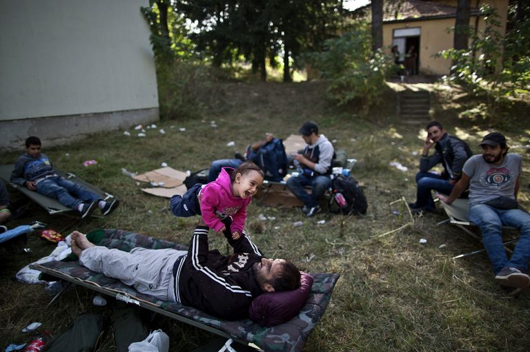 Беженцы в городе Бели-Манастир, Хорватия Беженцы в городе Бели-Манастир, Хорватия