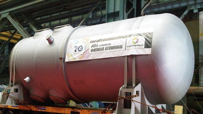 Корпус ядерного реактора для первого энергоблока Белорусской АЭС Корпус ядерного реактора для первого энергоблока Белорусской АЭС
