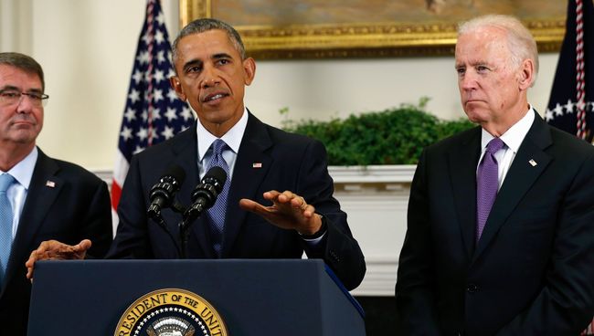 Президент США Барак Обама делает заявление об Афганистане 15 октября 2015 Президент США Барак Обама делает заявление об Афганистане 15 октября 2015