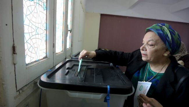 Голосование на выборах в Египте Голосование на выборах в Египте