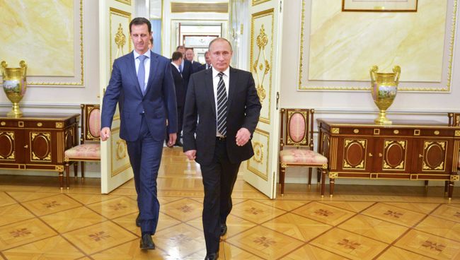 Президент России В.Путин встретился с президентом Сирии Б.Асадом Президент России В.Путин встретился с президентом Сирии Б.Асадом