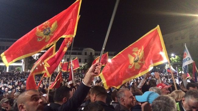 Протесты в Черногории. Октябрь 2015