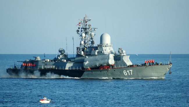 Малый ракетный корабль Мираж Черноморского флота России в Севастополе. архивное фото