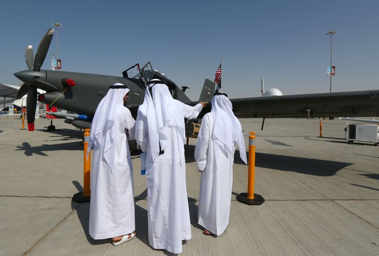 Американский самолет-разведчик Archangel на Dubai Airshow-2015 Американский самолет-разведчик Archangel на Dubai Airshow-2015