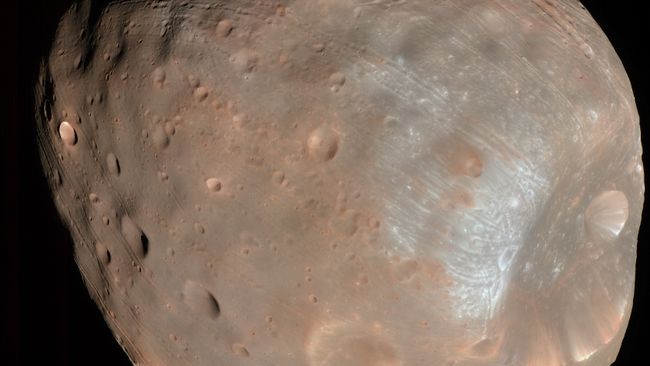 Фобос, спутник Марса, снимок зонда MRO Фобос, спутник Марса, снимок зонда MRO