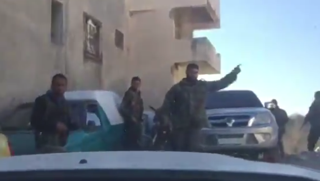 Кадр из видео обстрела машины с журналистами в Сирии. Архивное фото Кадр из видео обстрела машины с журналистами в Сирии. Архивное фото