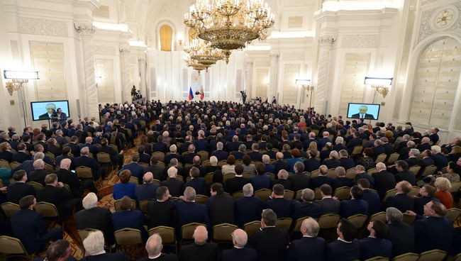 Обращение президента РФ Владимира Путина с ежегодным посланием к Федеральному Собранию Обращение президента РФ Владимира Путина с ежегодным посланием к Федеральному Собранию