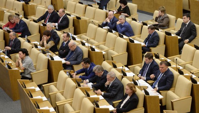 Пленарное заседание Госдумы РФ. Архивное фото