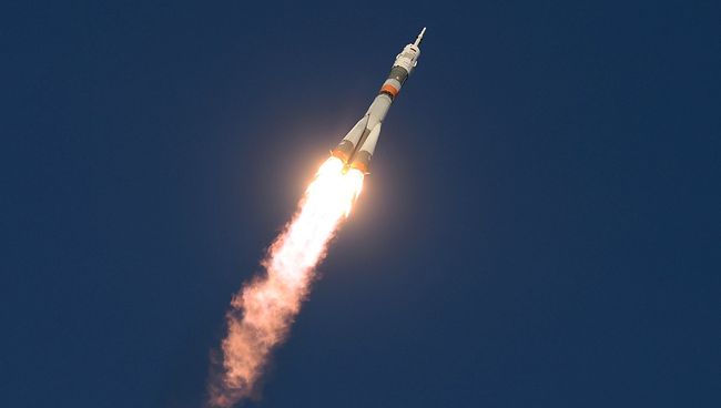 Старт космического корабля Союз ТМА-19М с космодрома Байконур. Архивное фото. Старт космического корабля Союз ТМА-19М с космодрома Байконур. Архивное фото.