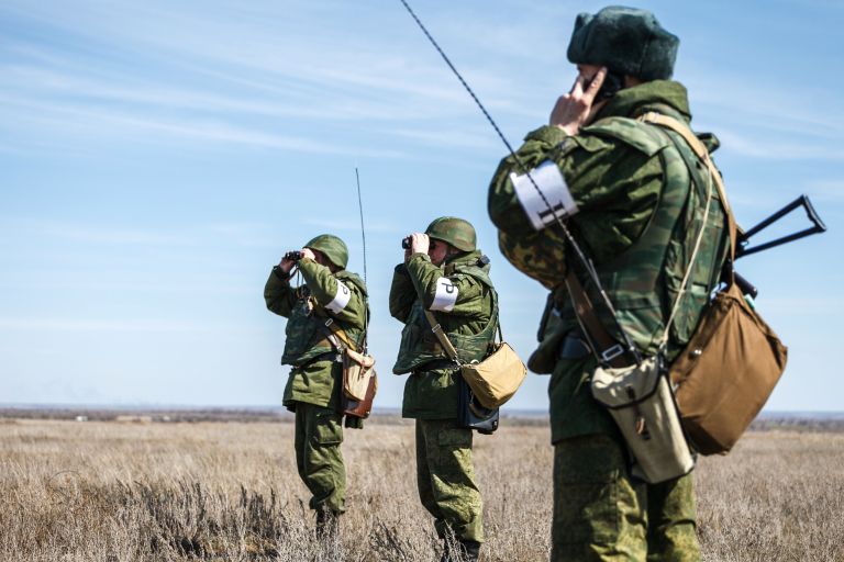 Военные учения на полигоне Военные учения на полигоне