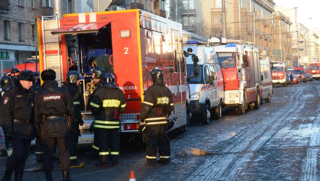 Пожар в здании культурного центра ГУ МВД России Пожар в здании культурного центра ГУ МВД России