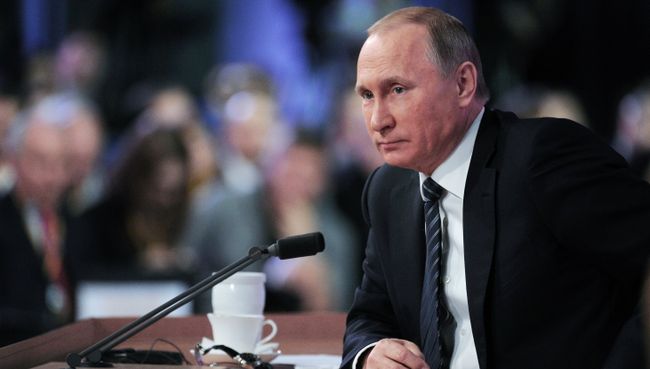 Одиннадцатая ежегодная большая пресс-конференция президента России Владимира Путина