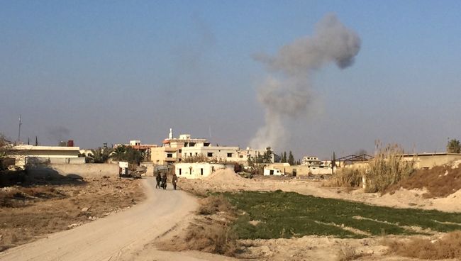 Взятый под контроль Сирийской арабской армией район Мардж аль-Султан. Архивное фото Взятый под контроль Сирийской арабской армией район Мардж аль-Султан. Архивное фото