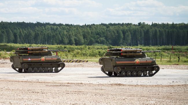 Боевой многофункциональный робототехнический комплекс Уран-9 Боевой многофункциональный робототехнический комплекс Уран-9