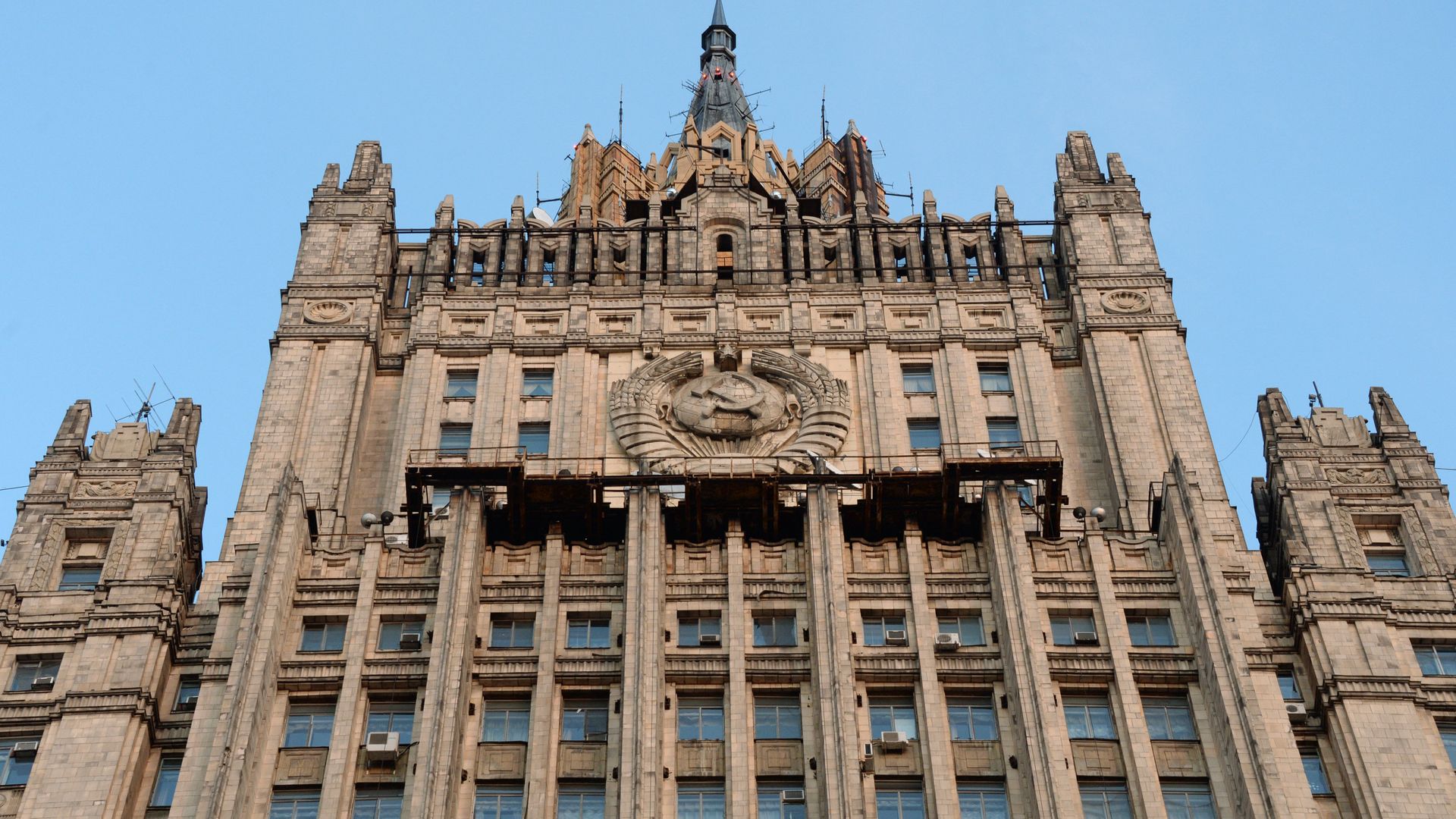Здание министерства иностранных дел РФ на Смоленской-Сенной площади в Москве Здание министерства иностранных дел РФ на Смоленской-Сенной площади в Москве - РИА Новости, 1920, 30.09.2020