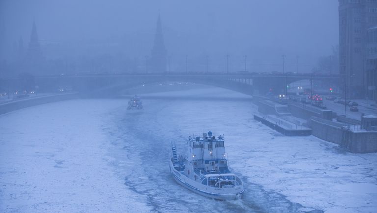 Снегопад в Москве