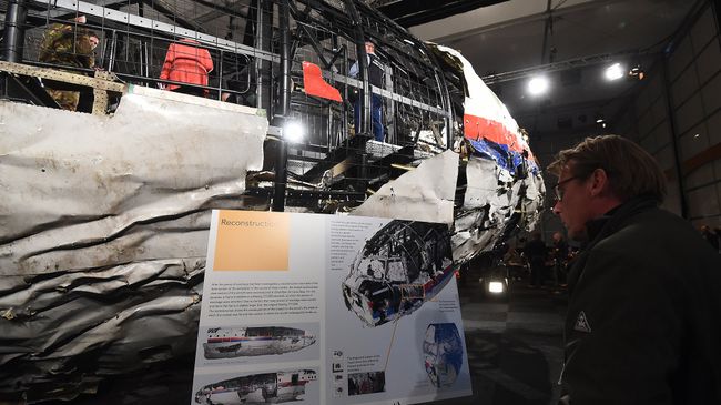 Презентация доклада Совета безопасности Нидерландов по причинам крушения Boeing 777. Архивное фото