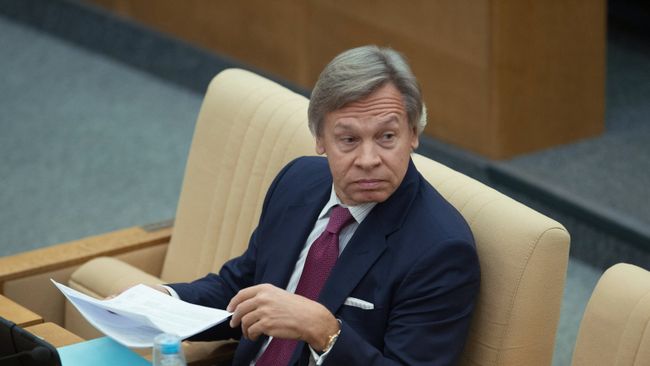 Председатель комитета Государственной Думы РФ по международным делам Алексей Пушков на пленарном заседании Государственной Думы РФ. Архивное фото Председатель комитета Государственной Думы РФ по международным делам Алексей Пушков на пленарном заседании Государственной Думы РФ. Архивное фото