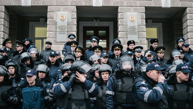 Антиправительственные протесты в Кишиневе