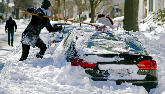 Последствия снегопада в США. Архивное фото