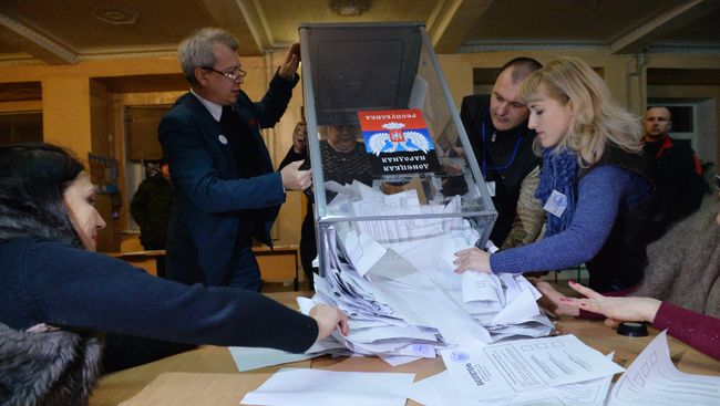 Подчет голосов на выборах в ДНР, 2 ноября 2014 Подчет голосов на выборах в ДНР, 2 ноября 2014