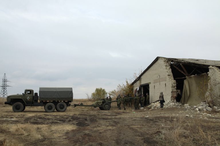 Отвод военной техники в ДНР Отвод военной техники в ДНР