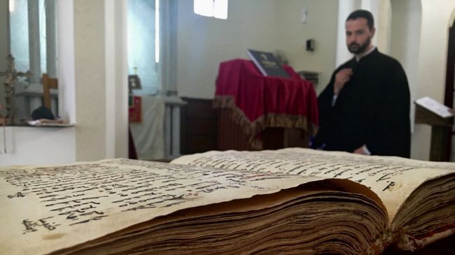 Сирийские ополченцы в христианской деревне Садад, провинция Хомс, Сирия Сирийские ополченцы в христианской деревне Садад, провинция Хомс, Сирия
