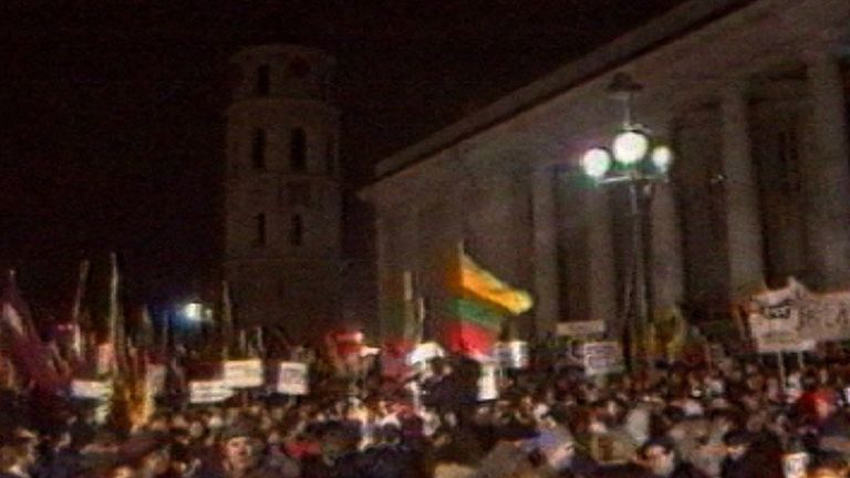 Штурм телецентра в Вильнюсе и выход Литвы из СССР. Съемки 1990-91 годов