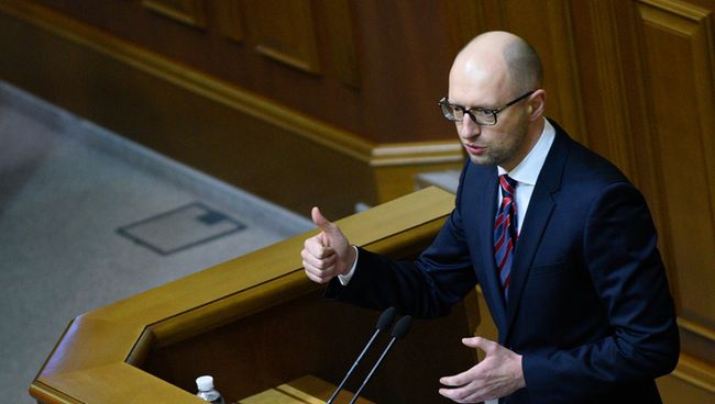 Премьер-министр Украины Арсений Яценюк на заседании Верховной Рады Украины в Киеве Премьер-министр Украины Арсений Яценюк на заседании Верховной Рады Украины в Киеве
