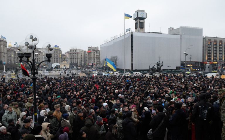 Народное вече радикалов на Майдане Незалежности в Киеве