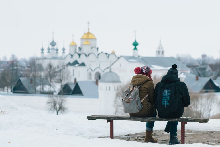 Туристы в Суздале Туристы в Суздале