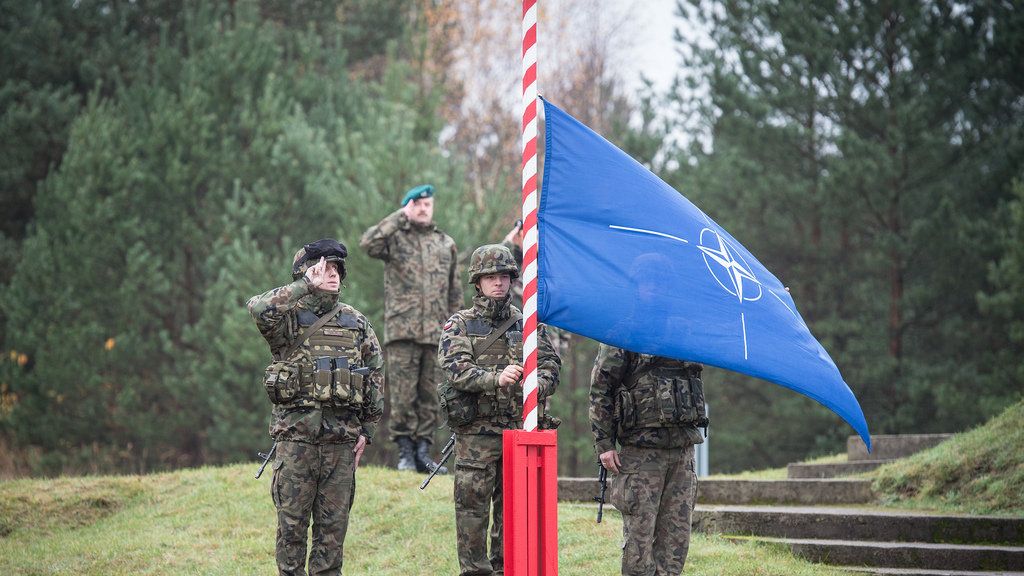 Военнослужащие во время совместных учений НАТО Steadfast Jazz на полигоне в Польше Военнослужащие во время совместных учений НАТО Steadfast Jazz на полигоне в Польше - РИА Новости, 1920, 21.11.2022