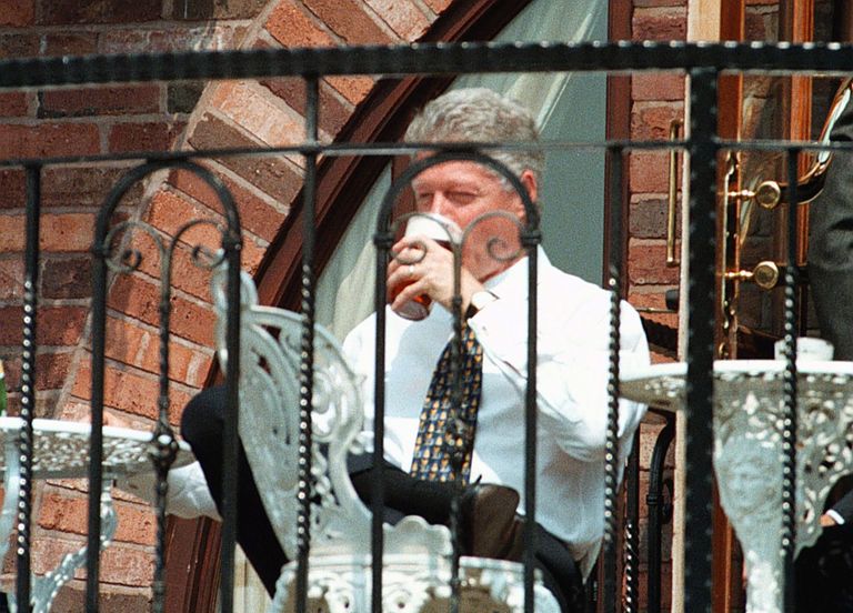 42-й Президент США от Демократической партии Билл Клинтон. Бирмингем, Англия 42-й Президент США от Демократической партии Билл Клинтон. Бирмингем, Англия