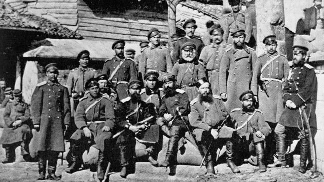 Казаки 23-го полка - участники русско-турецкой войны 1877 - 1878 г. г.. Болгария Казаки 23-го полка - участники русско-турецкой войны 1877 - 1878 г. г.. Болгария