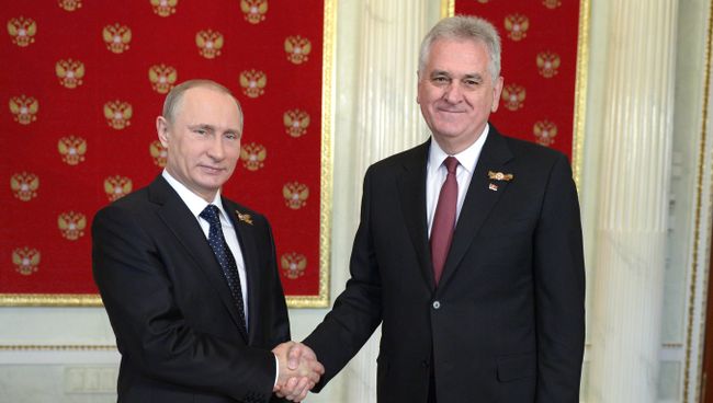 Владимир Путин и Томислав Николич. Архивное фото Владимир Путин и Томислав Николич. Архивное фото