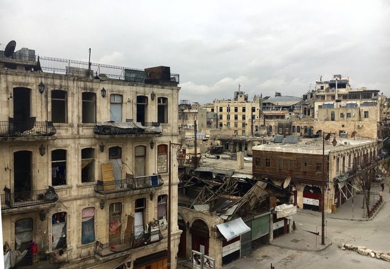 Старый город в Алеппо, Сирия 