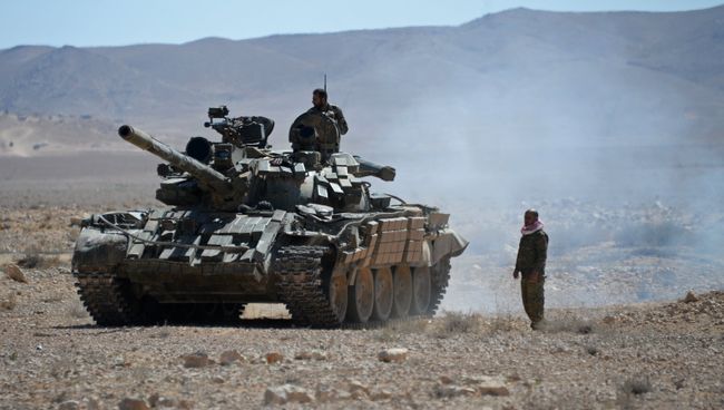 Боевые действия сирийской армии. Архивное фото Боевые действия сирийской армии. Архивное фото