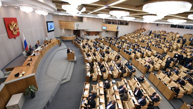 Пленарное заседание Госдумы РФ. Архивное фото