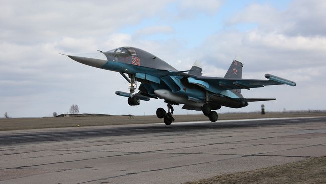 Вылет самолетов ВКС с авиабазы Хмеймим в пункты постоянного базирования на территории России Вылет самолетов ВКС с авиабазы Хмеймим в пункты постоянного базирования на территории России