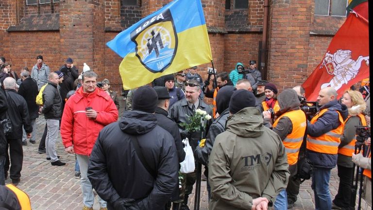 Шествие легионеров СС и их сторонников в Риге, Латвия. 16 марта 2016 Шествие легионеров СС и их сторонников в Риге, Латвия. 16 марта 2016