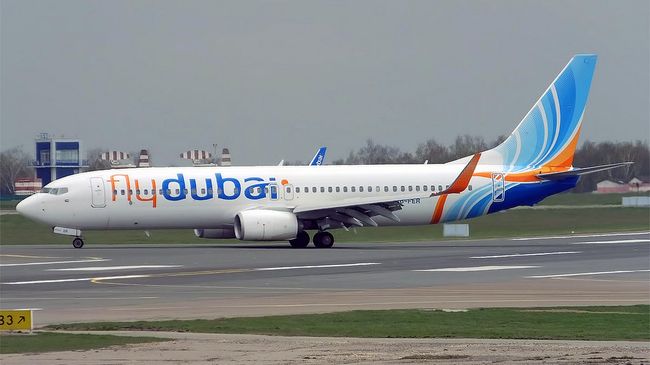 Boeing 737-800 авиакомпании Fly Dubai. Архивное фото