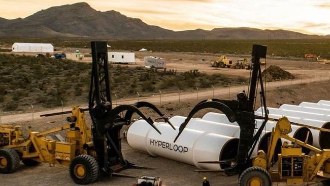 Разработки компании Hyperloop Technologies. Архивное фото Разработки компании Hyperloop Technologies. Архивное фото