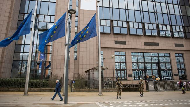 Здание Европейского парламента. Архивное фото Здание Европейского парламента. Архивное фото