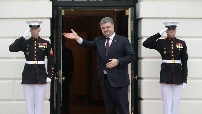 Президент Украины Петр Порошенко во время визита в США Президент Украины Петр Порошенко во время визита в США